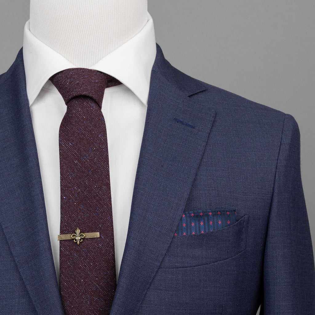 Ties - Burgundy Speckle Tie (Wall Street)